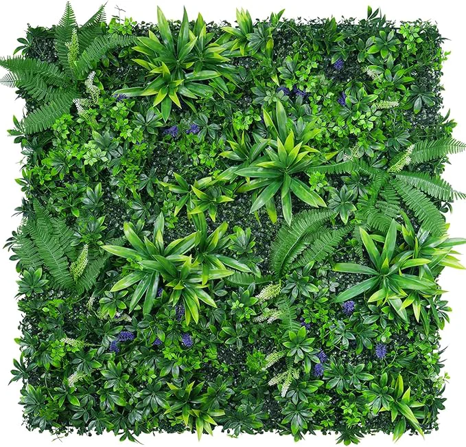 Dependable 8pcs 20''x20'' Grass Wall Panels Artificial Hedge Panels Greenery Wall UV Protected Faux Grass Backdrop Privacy Fence Screen Greenery Wall for Outdoor Indoor Garden Birthday Wedding DecorAbout ThisOverview Quality