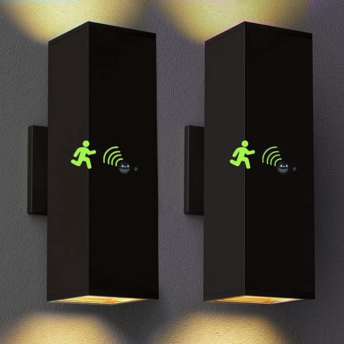 Exclusive Motion Sensor Outdoor Wall Lights Dusk to Dawn Exterior Wall Mount Light Fixtures with 3 Modes Waterproof Up Down Porch Lights for House Garage Patio Entryway Matte BlackAbout ThisOverview Green