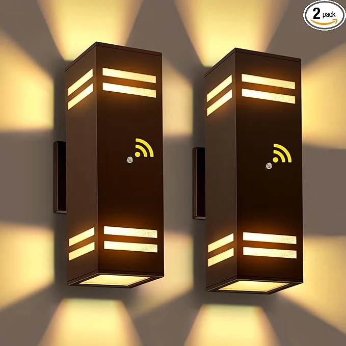 Fine Crafted 2-Pack Bronze Dusk to Dawn Outdoor Lights Wall Light Wtih LED Bulbs Modern Up Down Lights Outdoor IP65 Waterproof Exterior Lighting Fixtures Outside Lights for House for Porch GarageAbout ThisOverview Relaxed