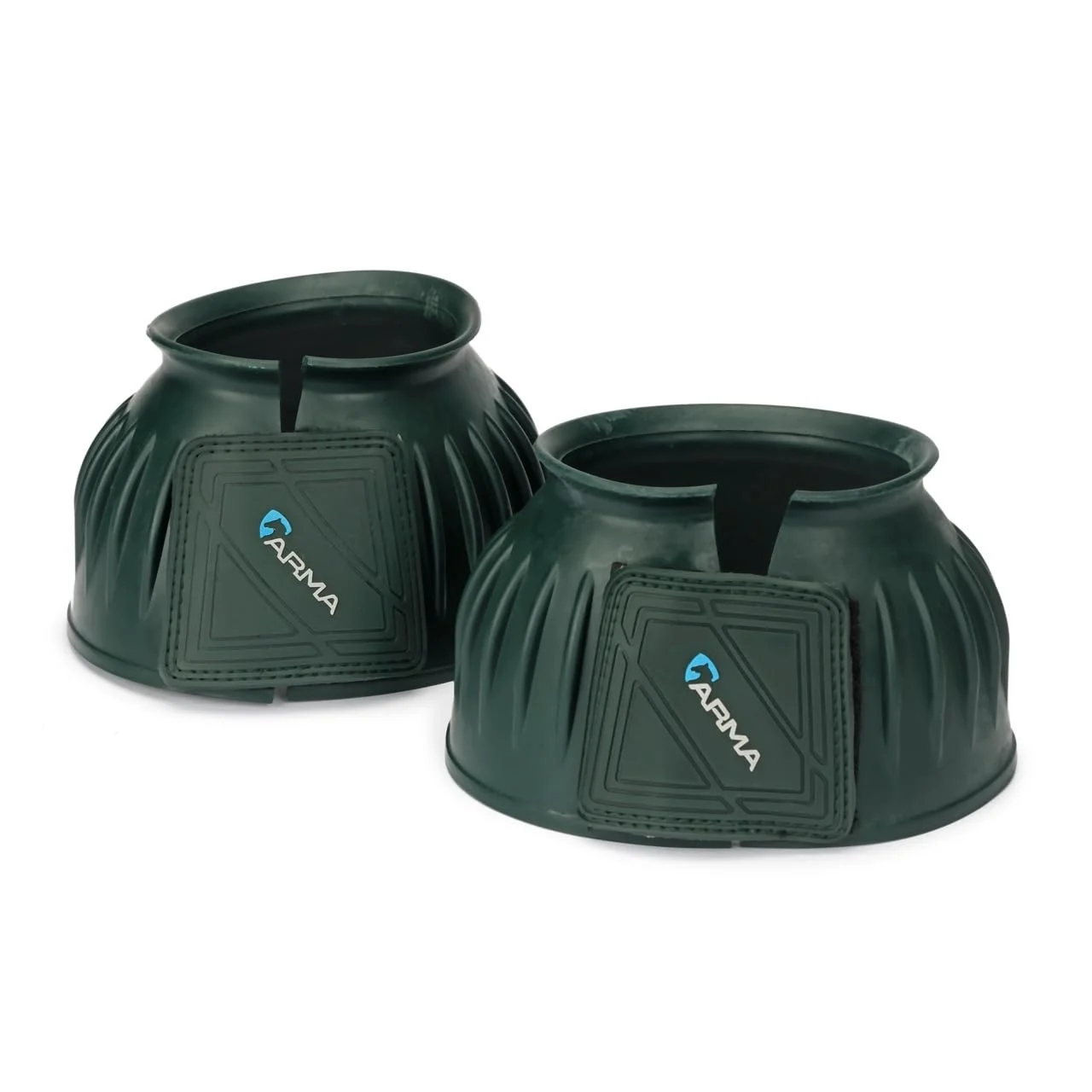 Carefully Designed Shires Arma Overreach Bell Boots – Full Green Front Hoof Protection Eco-Friendly