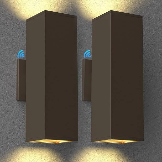 Responsible Outdoor Wall Lights with Dusk to Dawn Photocell Sensor Exterior Light Fixture Wall Mount with A19 LED Bulbs Up Down Outdoor Sconce Lights for House Porch Front Door 13 HeightAbout ThisOverview Fine Crafted