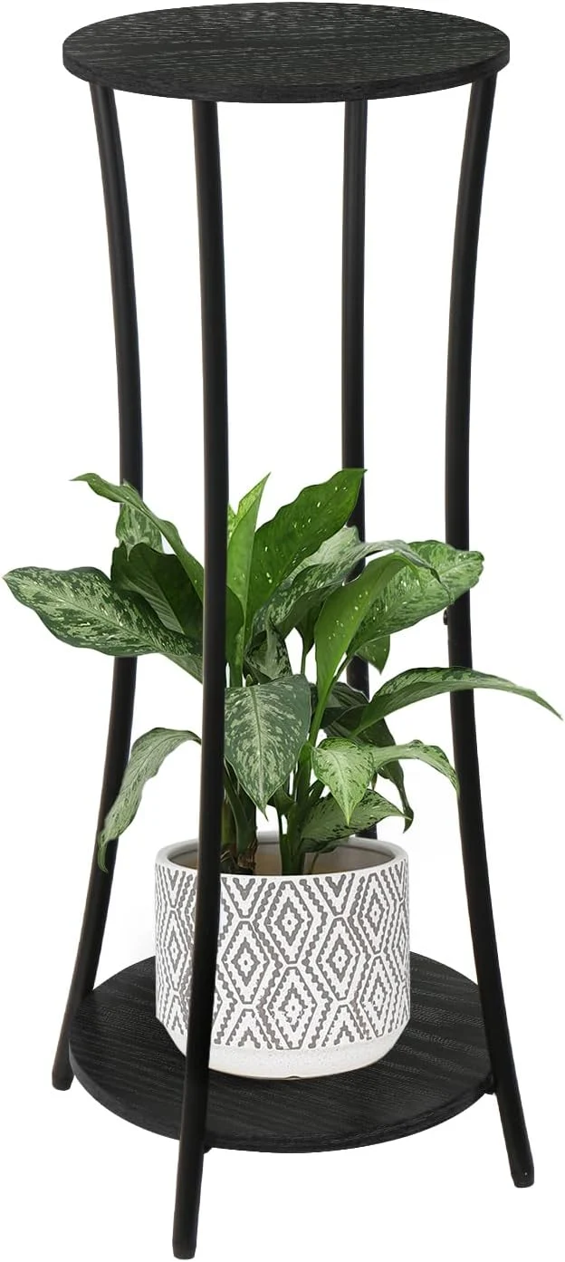 Prestigious YINMIT Plant Stand Indoor Round Potted Holder Rack Flower Pot Stand Shelf Round Supports Rack Corner Plant Shelf for Balcony Garden Patio Living Room BlackAbout ThisOverview Genuine