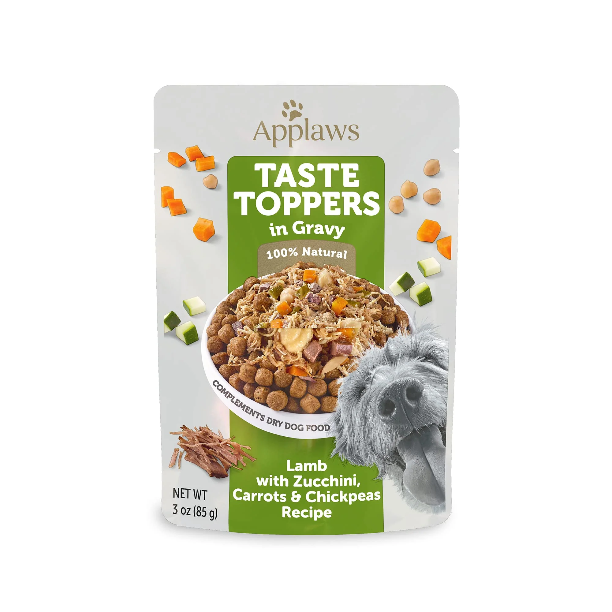 Innovative Applaws Taste Toppers – Lamb with Zucchini Carrots Chickpeas in Gravy Artisan
