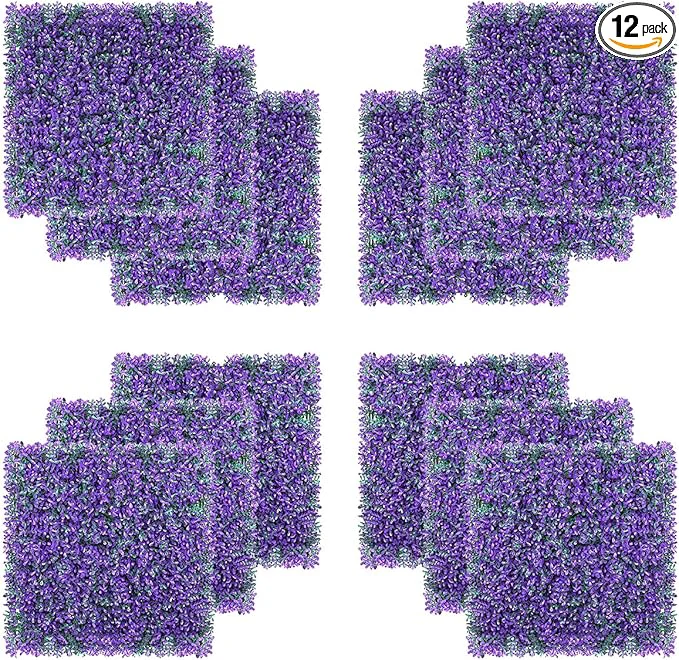 Effective 12PCS 20 X 20 Artificial Boxwood Topiary Hedge Plant Grass Backdrop Wall Greenery Panels UV Protection Indoor Outdoor Privacy Fence Home Decor Backyard Garden Decoration Peanut Leaf Grass About ThisOverview High-End