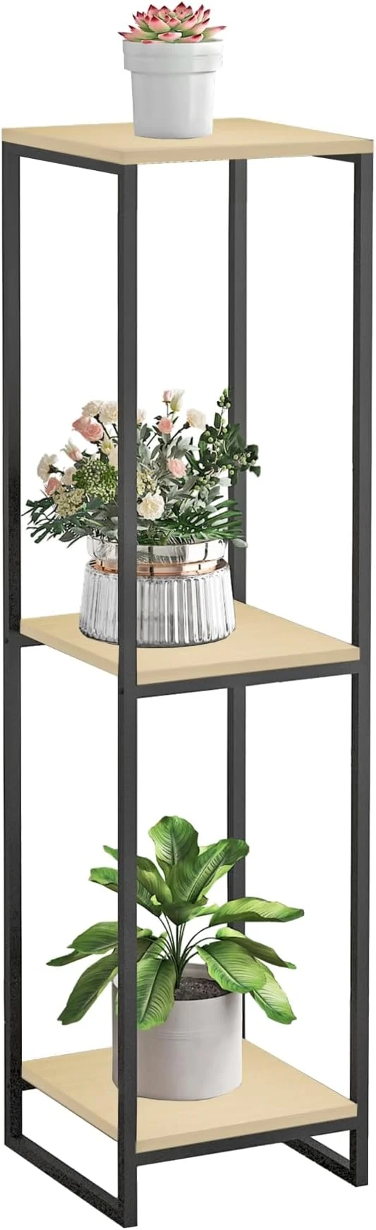 46 Tall Plant Stand Indoor 3-Tier Modern Plant Shelf Corner Flower Pot Holder Organizer for Living Room Balcony Patio Garden Light Oak About ThisOverview Efficient
