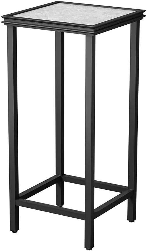 Professional Tall Plant Stand Indoor Modern Black Aluminum Alloy Plant Shelf Corner Flower Pot Holder Organizer for Living Room Balcony Patio Garden L15.8 x W15.8 x H19.7 inch About ThisOverview