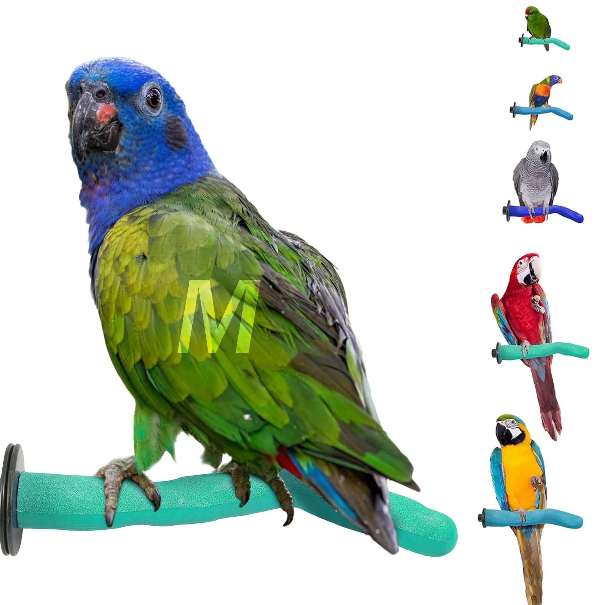 Sustainable Sweet Feet Beak Safety Pumice Perch – Medium 1-1 4 x 12 Lightweight Bird Beak Nail Grooming Perch Responsible