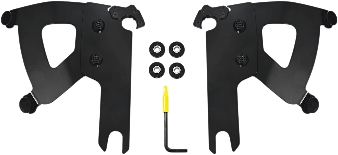 Consistent MEMPHIS SHADES Road Warrior Mounting Kit - Black - FLHR MEB2039 Professional