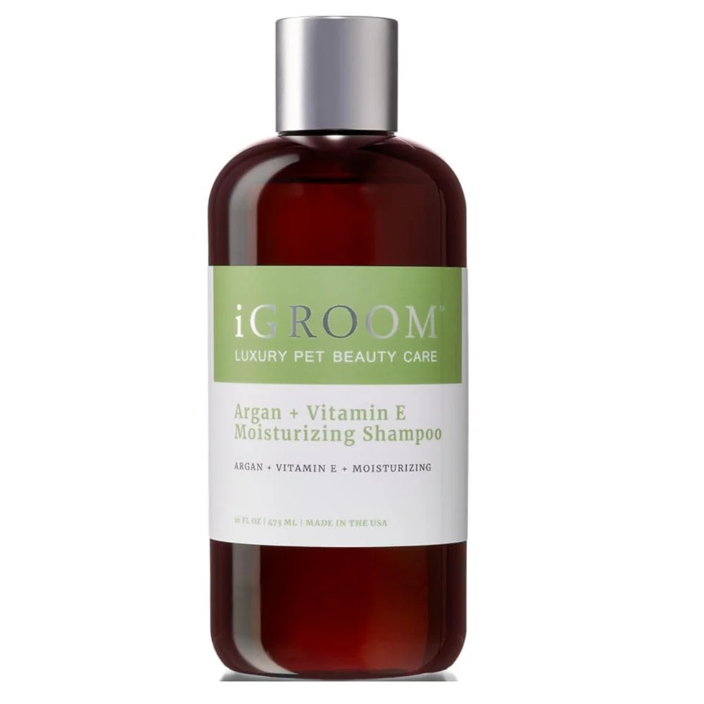 Fast iGroom Argan Vitamin E Dog Shampoo – Enhanced Cleaning Power pH-Balanced Made in USA 16 oz Original