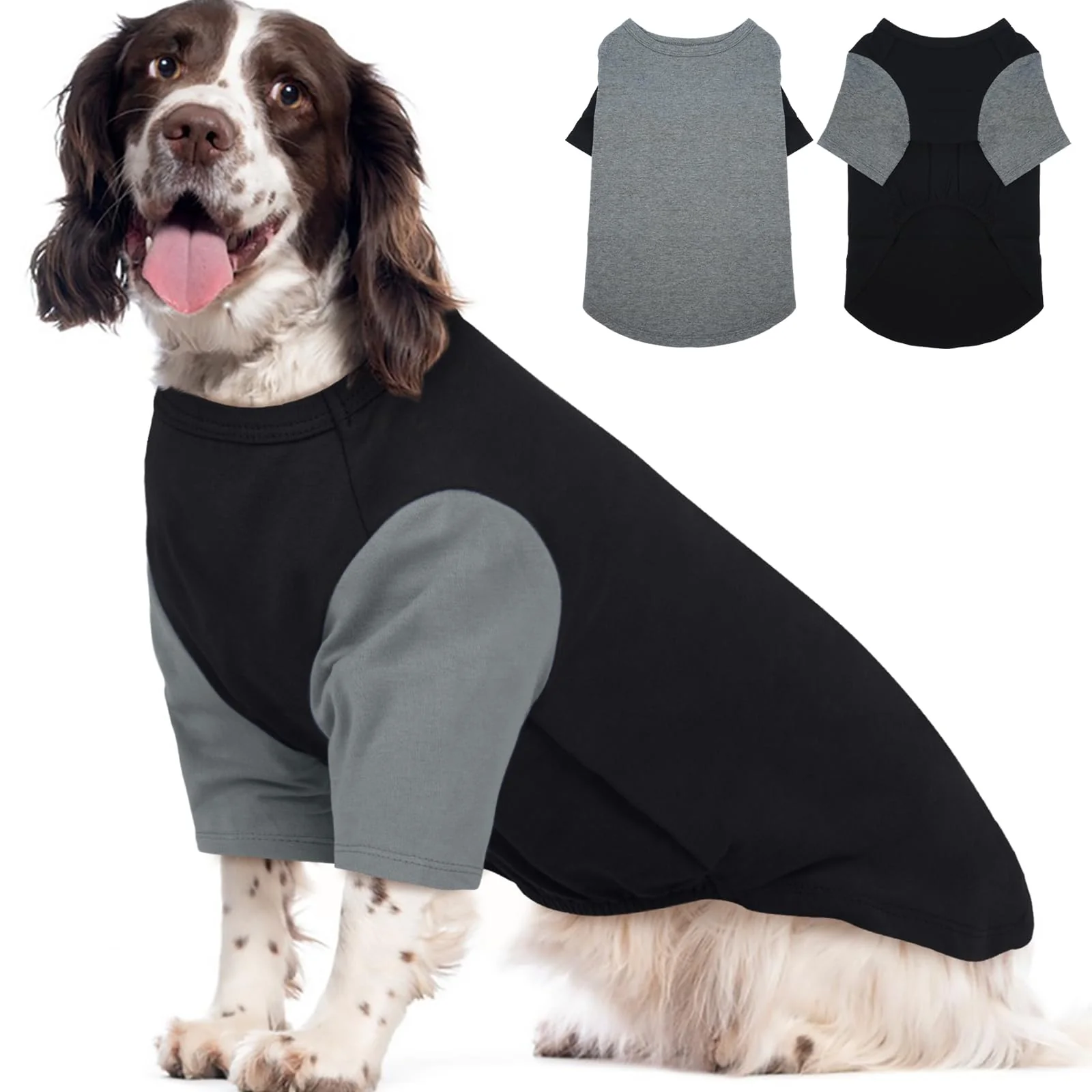 Refined IKIPUKO 2 Pack Dog Shirt for Large Dogs XXL – Soft Breathable Cotton Tees for Active Breeds Dependable