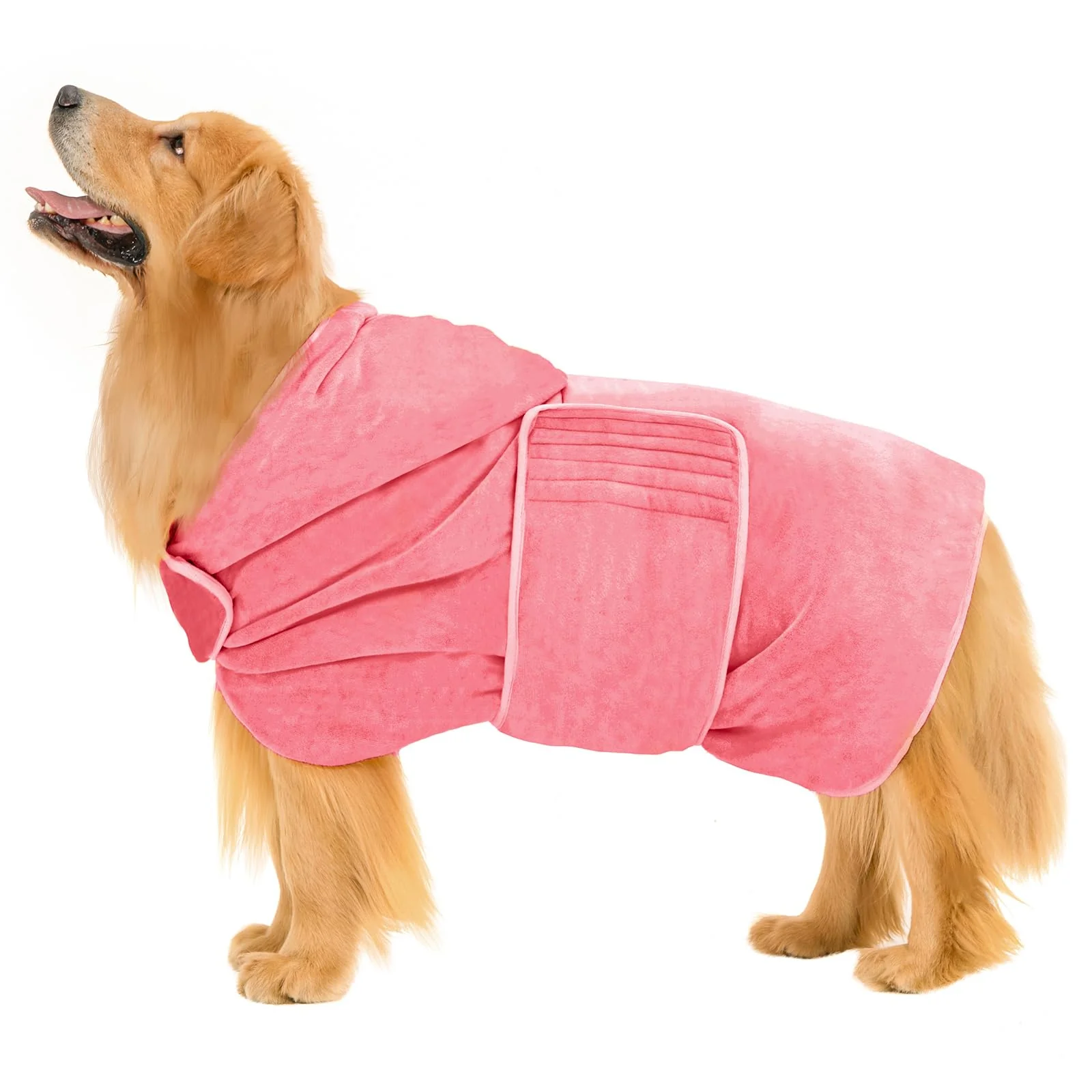 Advanced Avont Dog Bathrobe XXL Pink – Ultra-Absorbent After-Bath Pet Towel Prestigious