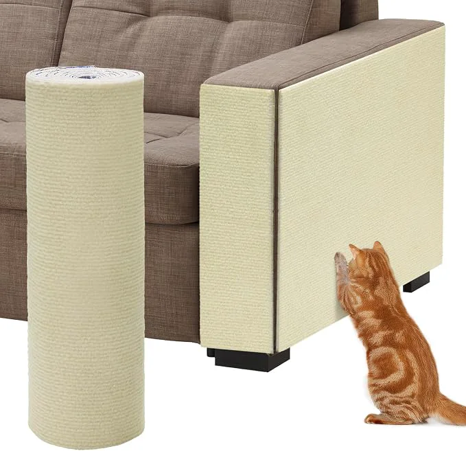 Secure 78.7''x14.6'' Trimmable Cat Scratch Furniture Protector Consistent