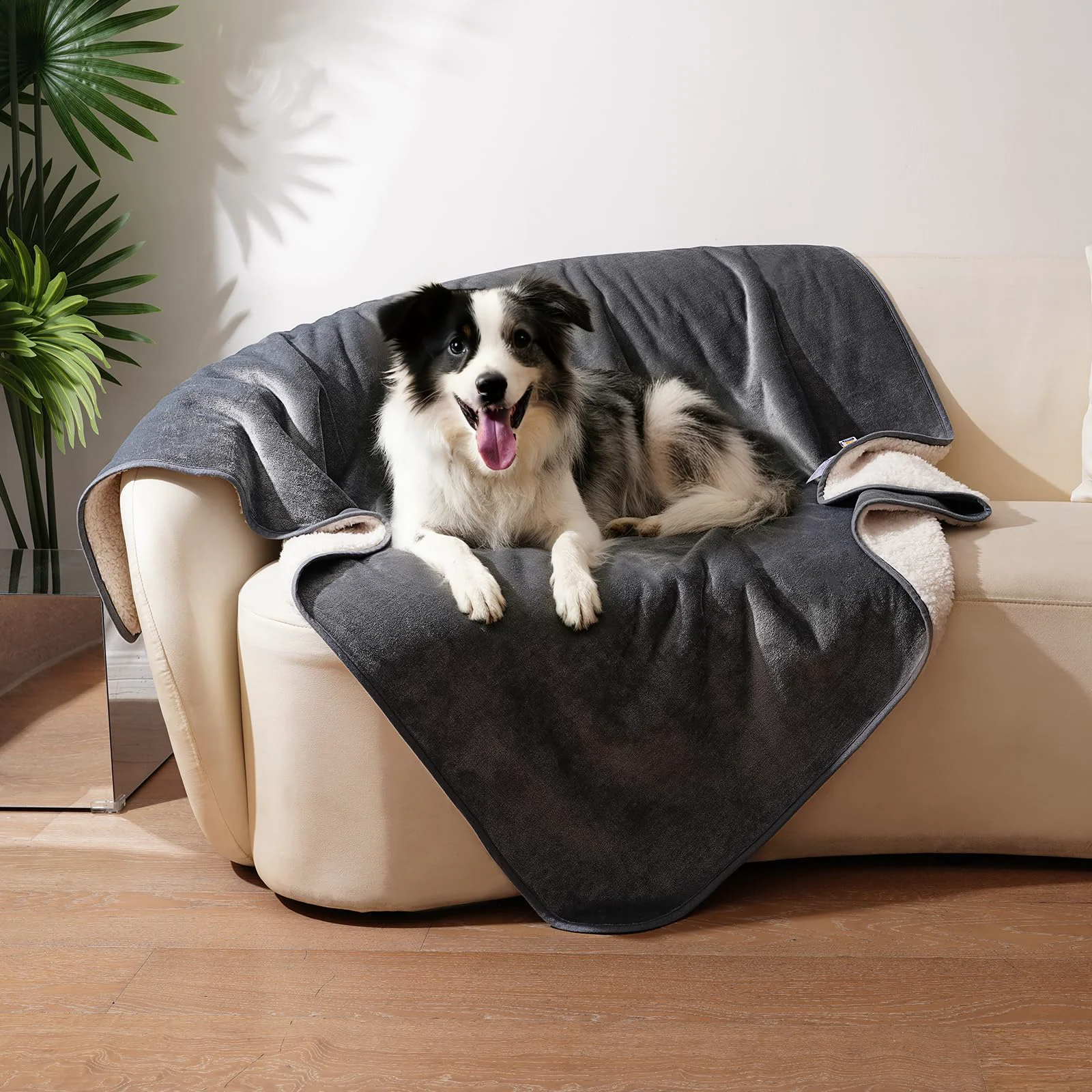 Soft Sunheir Waterproof Dog Blanket for Large Dogs — 40x50 Grey Washable Selected