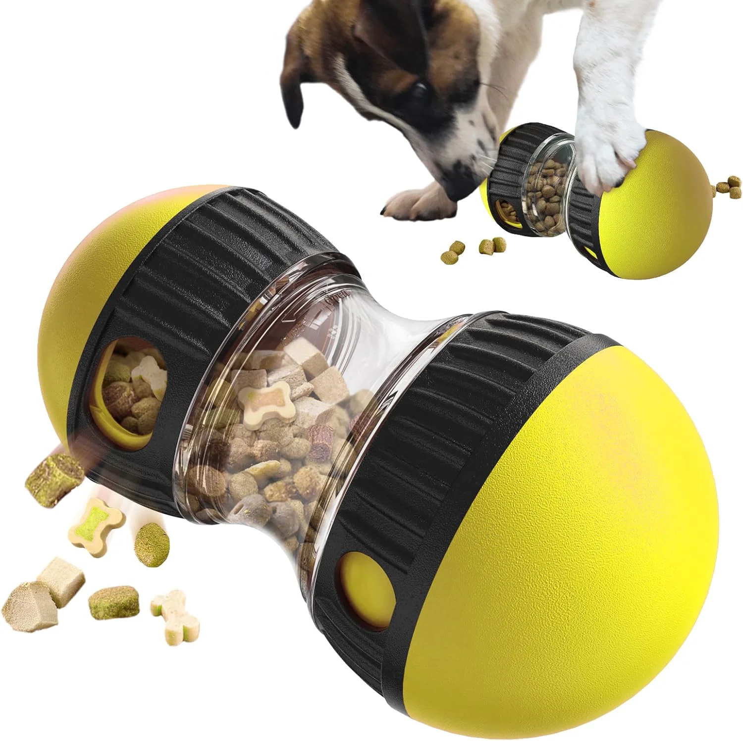Certified Dog Interactive Toys Dogs Puzzles Feeder Adjustable Food Dispensing Treat Dispenser Slow Feeding for IQ Physical Training and Brain Stimulation Large Medium Small Dog Sustainable
