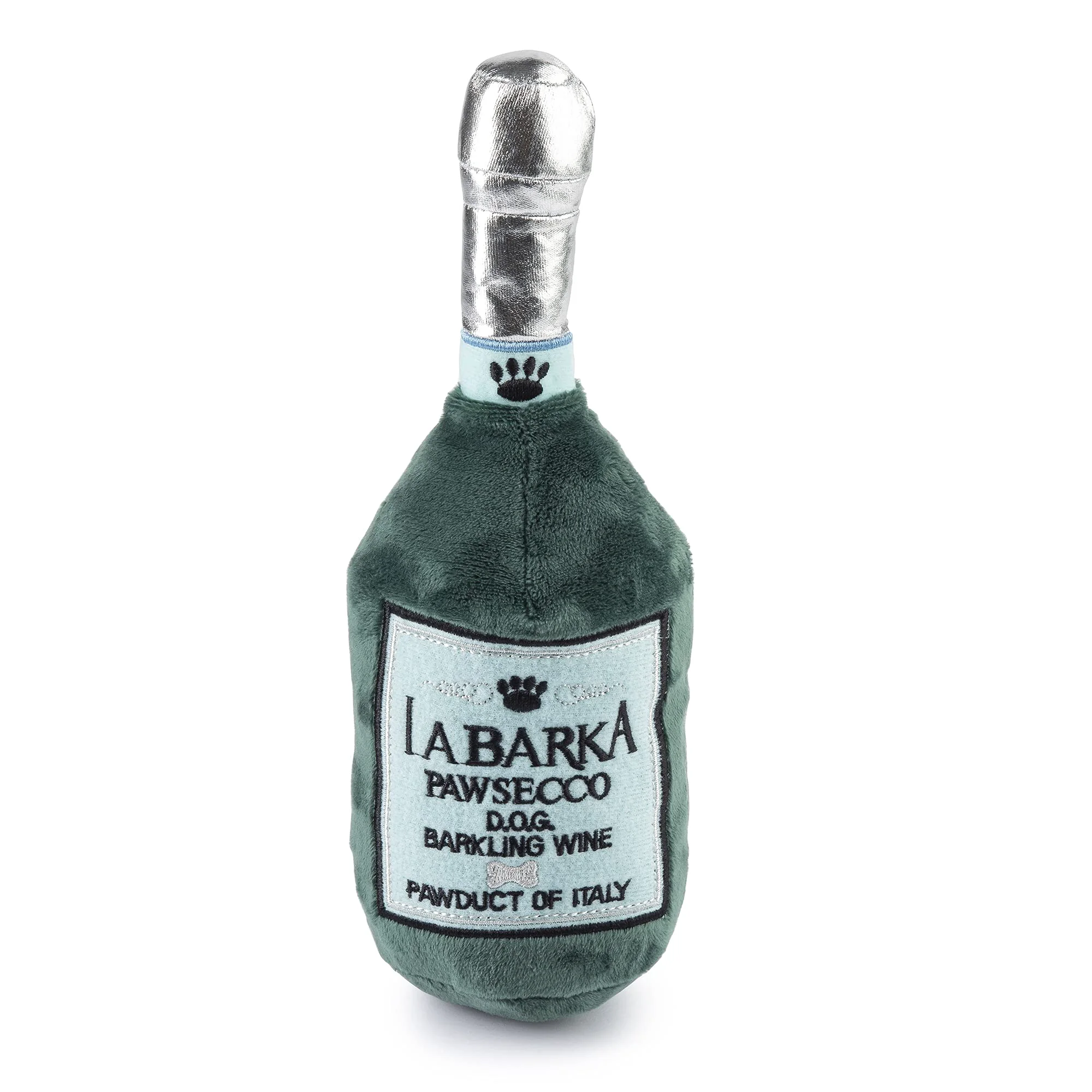 Innovative Haute Diggity Dog LaBarka Pawsecco — Plush Designer Toy with Interactive Squeaker Verified