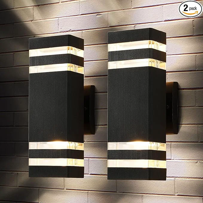 Healthy tewei LED Square Up and Down Lights Outdoor Wall Mount Light 14W IP65 3000K 1100LM Warm White Modern Fixtures Aluminum Waterproof Exterior Lamps for Front Porch Patio GarageAbout ThisOverview Solid