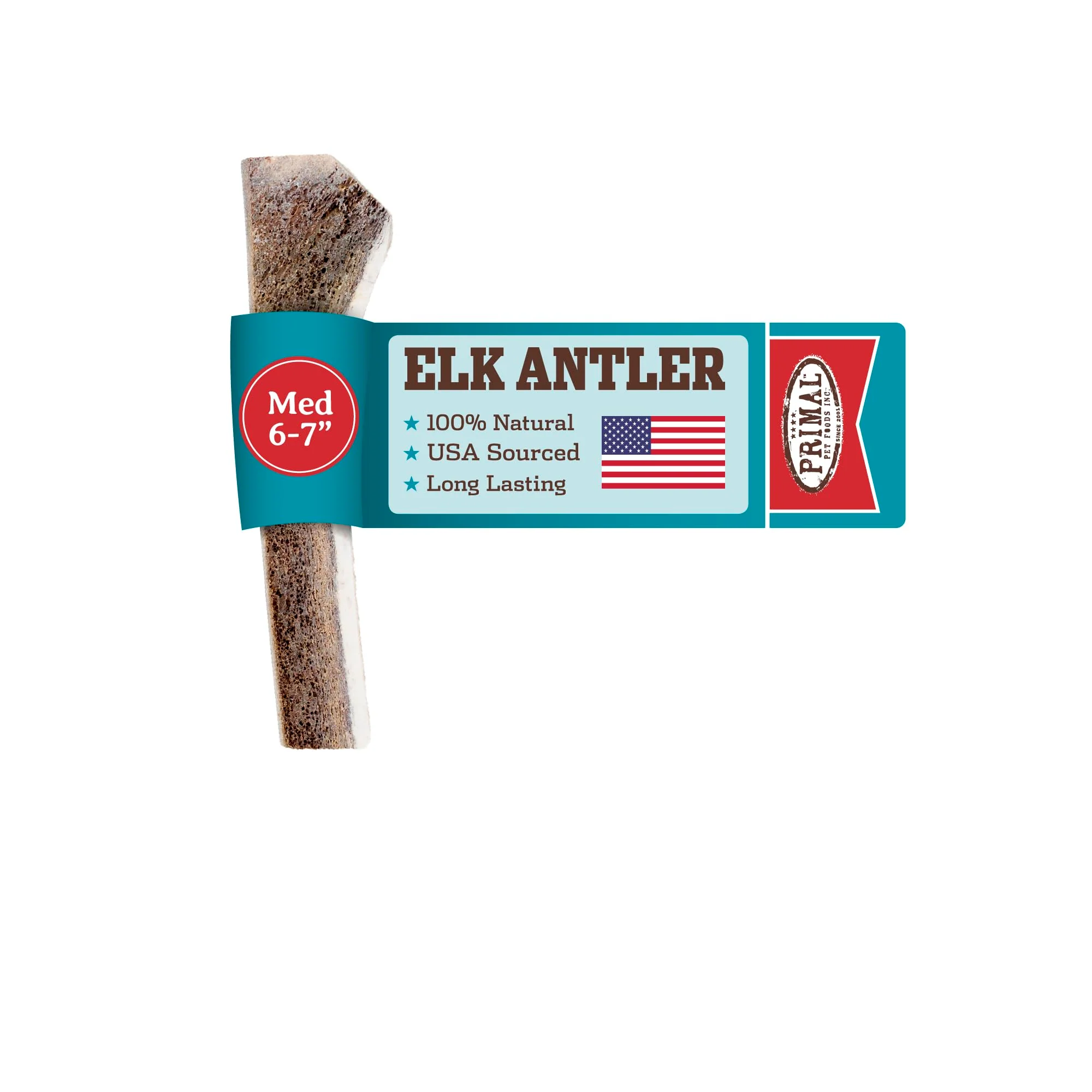 Durable Primal Antlers for Dogs - Grade A Split Elk Antlers for Medium Dogs 15-30 lb Primal Pet Foods Exceptional