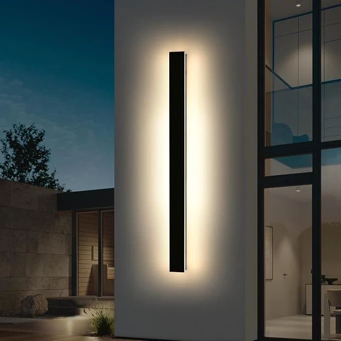 Convenient Mikeru 59inch Long LED Wall Light 3000k Exterior Wall Sconces Acrylic Invisible Exterior Wall Light for Porch Modern Outdoor Wall Mount Lighting for House Courtyard Balcony Porch Patio GarageAbout ThisOverview Outstanding