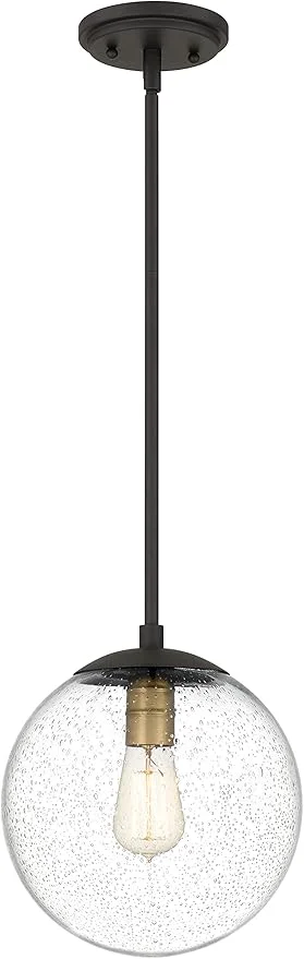 Smooth Globe Pendant Lighting Black and Gold Pendant Light for Kitchen Island 9.5 inch Seeded Globe Glass Shade for Kitchen Hallway Entryway Dining Room Bedroom Living RoomAbout ThisOverview Artisan