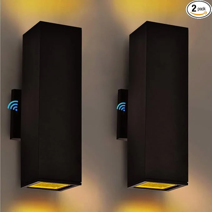 World-Class Up and Down Lights Outdoor Wall Light Dusk to Dawn Exterior Light Fixture Wall Mount 2 Pack Matte Black Front Porch Light IP65 Outdoor Wall Sconce for Patio Garage Front Door - ETL ListedAbout ThisOverview Genuine