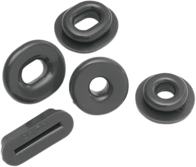 Optimized SHOW CHROME Fairing Grommets - Set of Five 52-691 Premium