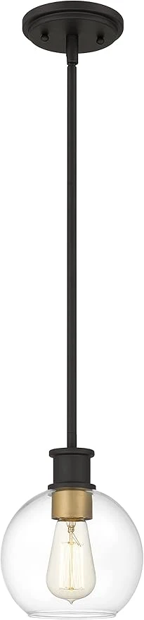 Expertly Made Black and Gold Pendant Light Modern Globe Pendant Light Island Pendant Lights with 6.5 inch Clear Globe Glass Shade for Kitchen Island Hallway Entryway Dining Room BedroomAbout ThisOverview Exclusive