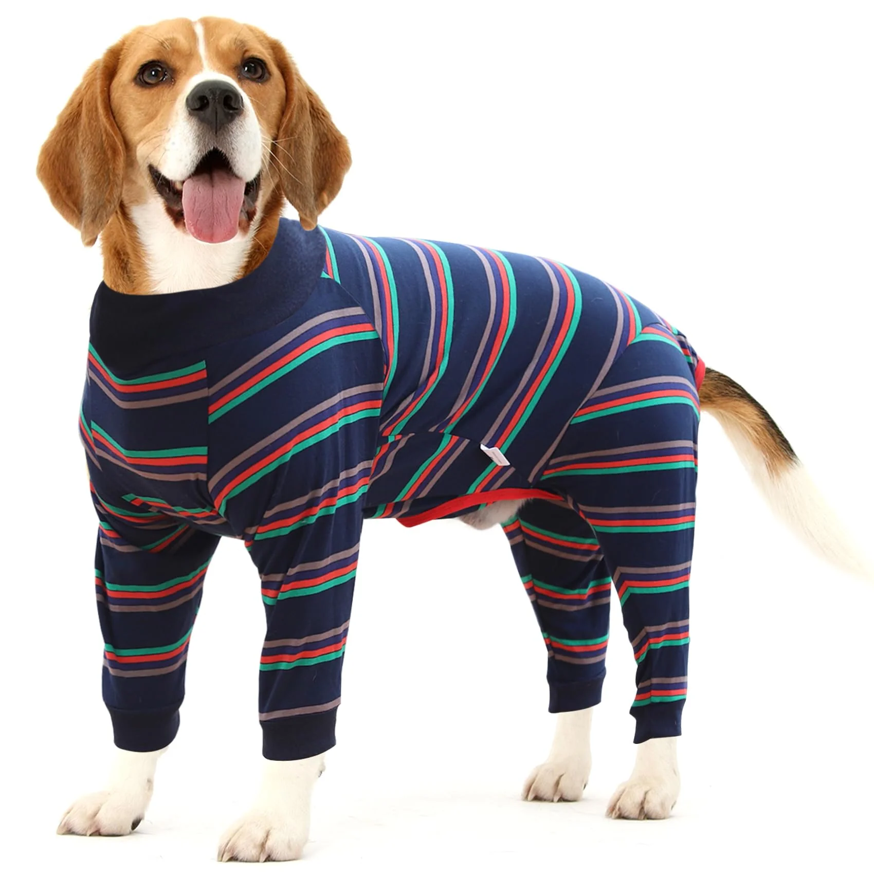Flexible Dotoner Dog Recovery Suit Blue Small – Post-Surgery Protection E-Collar Practical