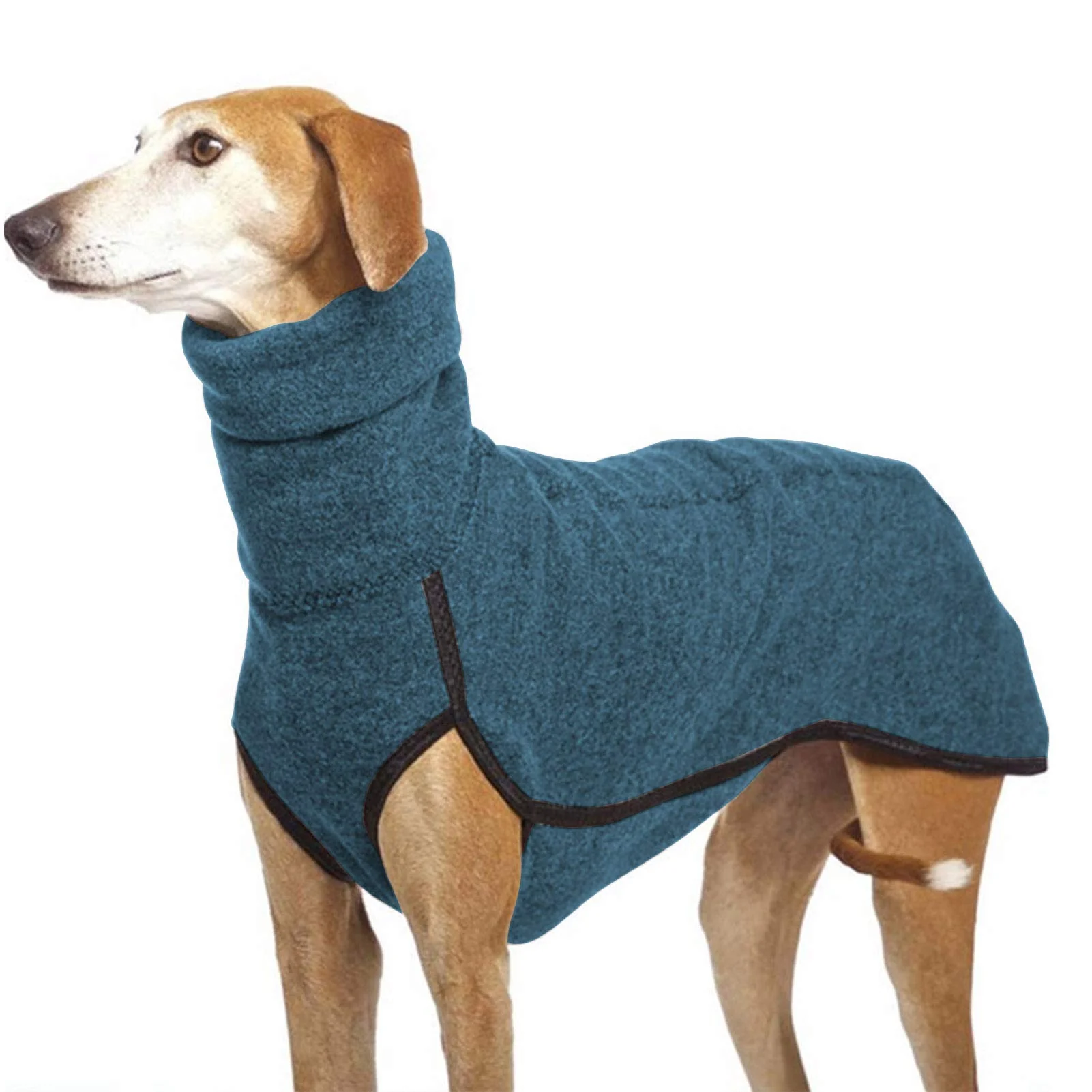 First-Class Esobo Fleece Dog Coat Warm Turtleneck Winter Jacket for Small to Large Dogs Detailed