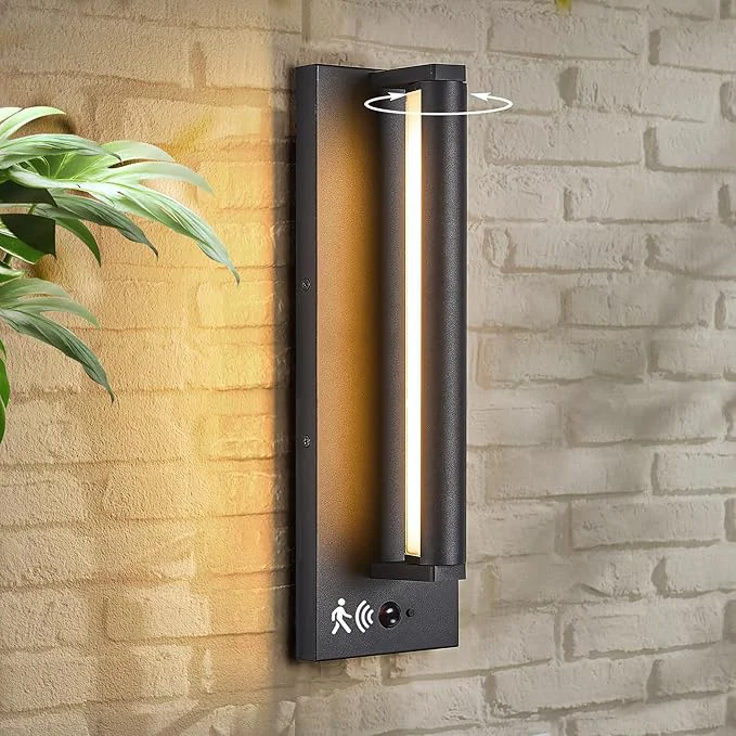 Top-Quality Modern PIR Motion Sensor Outdoor LED Wall Light with a Rotatable Beam and 245° Adjustment 3 Lighting Sensor Modes IP65 Waterproof Suitable for Porches Balconies Gardens Garages.About ThisOverview Soft