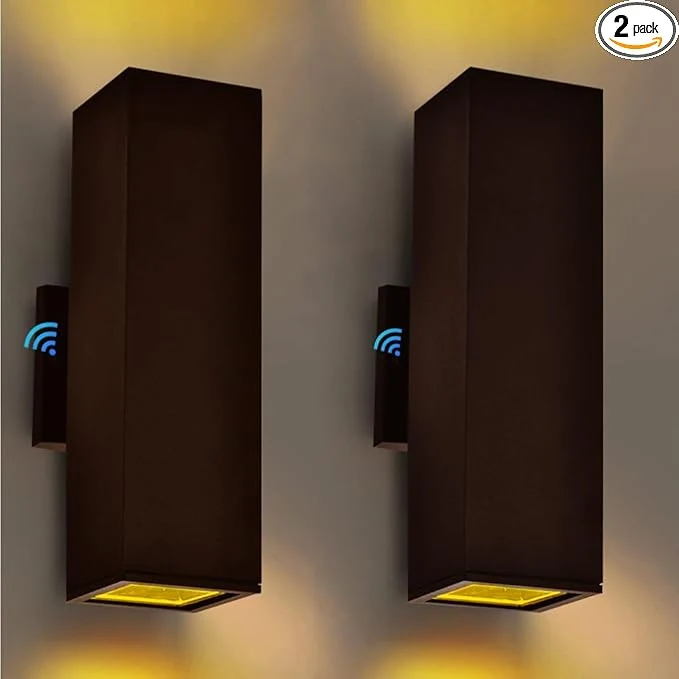 High-End 2 Pack Up Down Outdoor Wall Lights Patio Wall Light Fixture Oil Rubbed Bronze Porch Lights Outside Wall Anti Rust Waterproof Outdoor Wall Sconce for Garage Balcony Backyard - ETLAbout ThisOverview Official