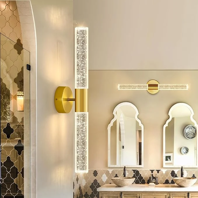 Contemporary Wall Sconces LED Modern Sconces Dining Room Wall Lighting 10W 3000K LED Wall Lights Crystal Hardwired Wall Light Fixtures for Living Room Bedroom Bathroom HallwayAbout ThisOverview Elite