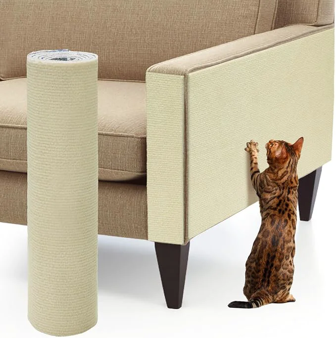Smart 39.3''x14.6'' Trimmable Cat Scratch Furniture Protector Stylish