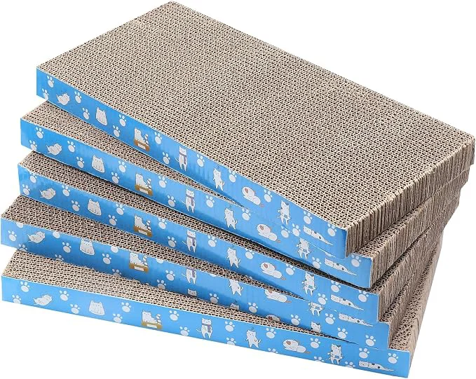 Certified 5 Packs in 1 Cat Scratch Pad Cat Scratcher Cardboard Reversible Durable Innovative