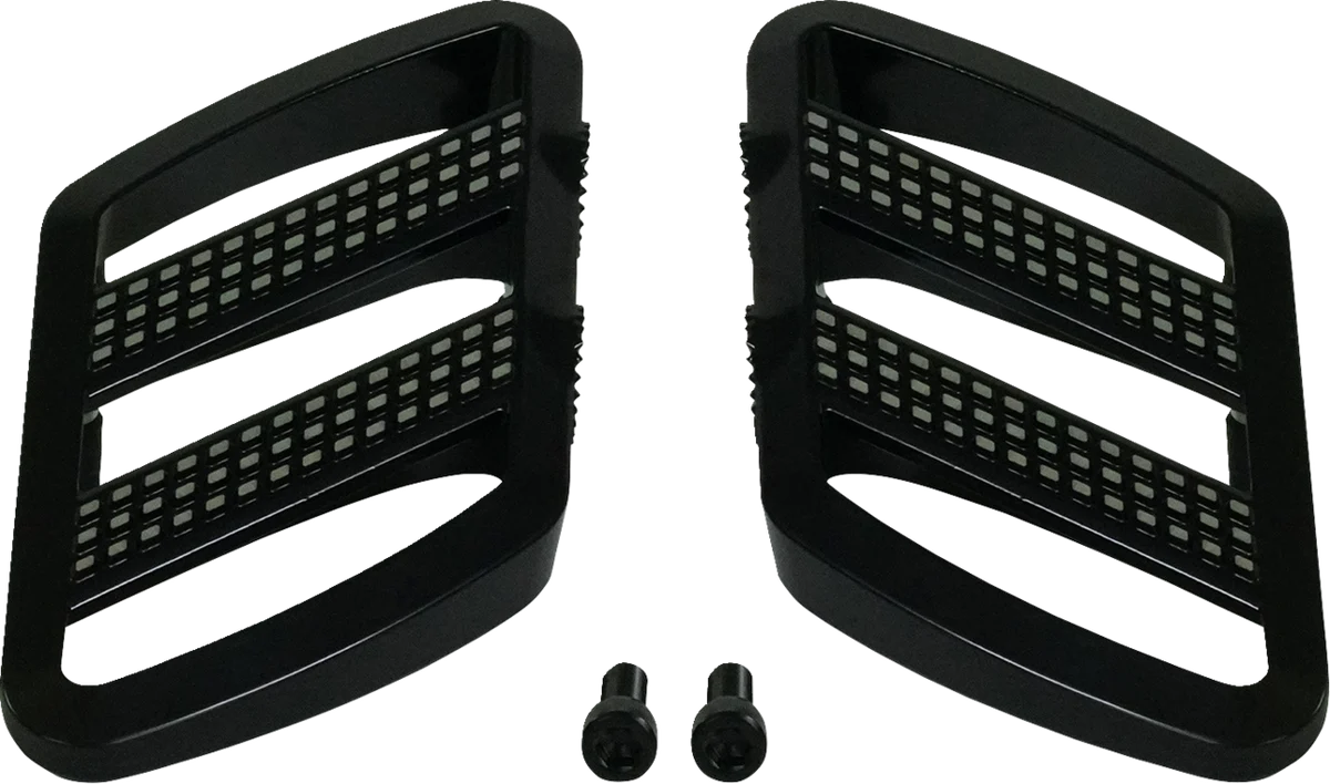 Advanced SHOW CHROME Combat Boards - Driver - Black w Contrast Cut - Ryker '19-'24 41-426 World-Class