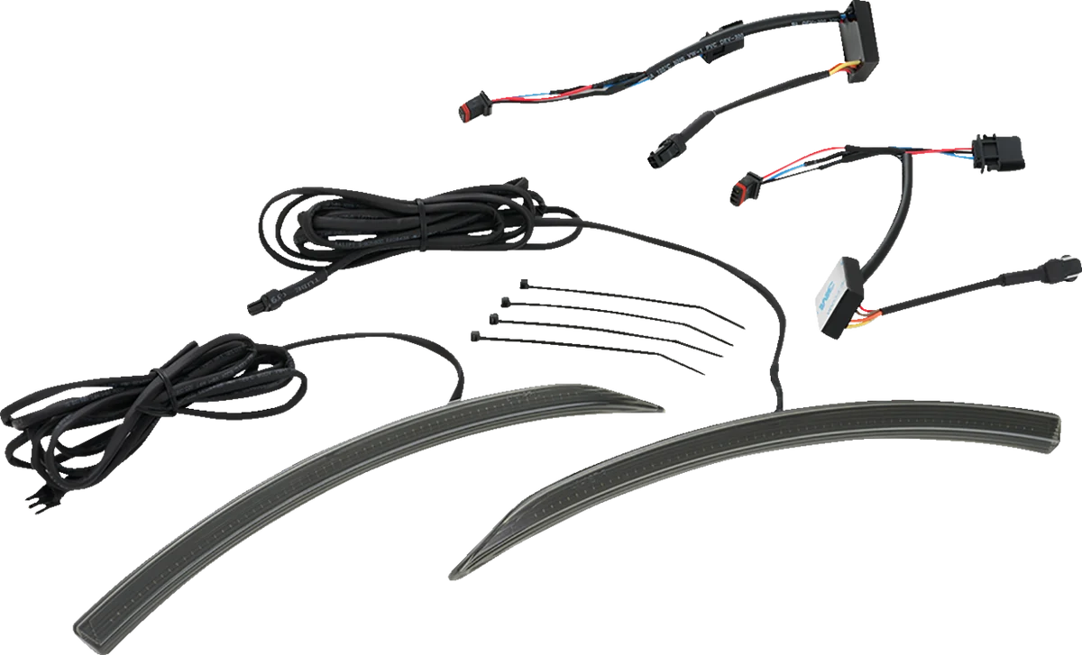 Original SHOW CHROME LED Light Front Fender - Ryker 41-187ABK Detailed