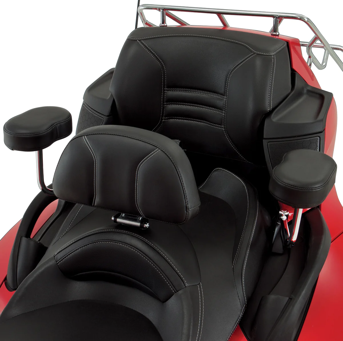 Trendy SHOW CHROME Detachable Smart Mount Backrest - Spyder RT '10-'19 41-168A World-Class