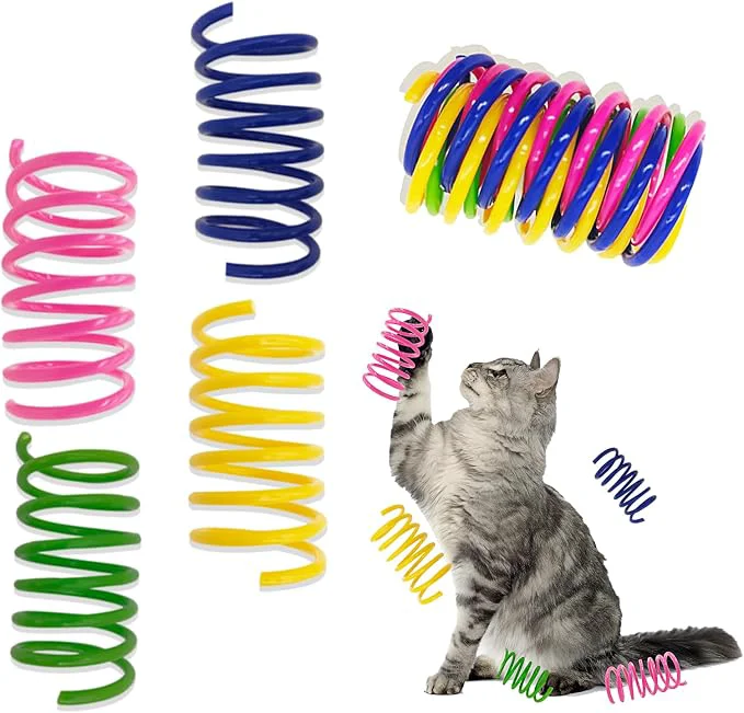 Enhanced Cat Spring Toys 90 Pack Interactive Toys Flexible