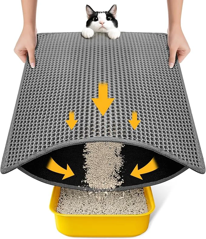 Unique Cat Litter Mat New Size 23.6 x14.6 Lightweight