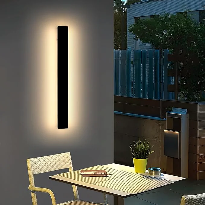 Practical Mikeru 31.4inch Outdoor Wall Light Fixtures 3000k Exterior Wall Sconces Acrylic Invisible Exterior Wall Light for Porch Modern Outdoor Wall Mount Lighting for House Porch Patio GarageAbout ThisOverview First-Class