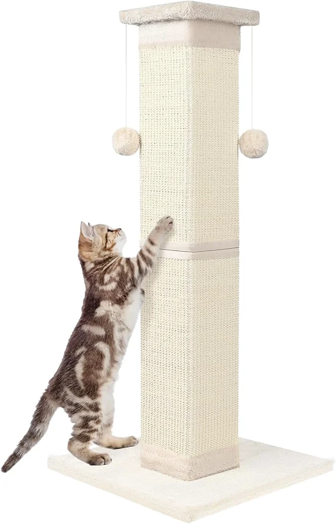 Classic Cat Scratching Post 33 Inch Nature Sisal Cat Scratch Post Original