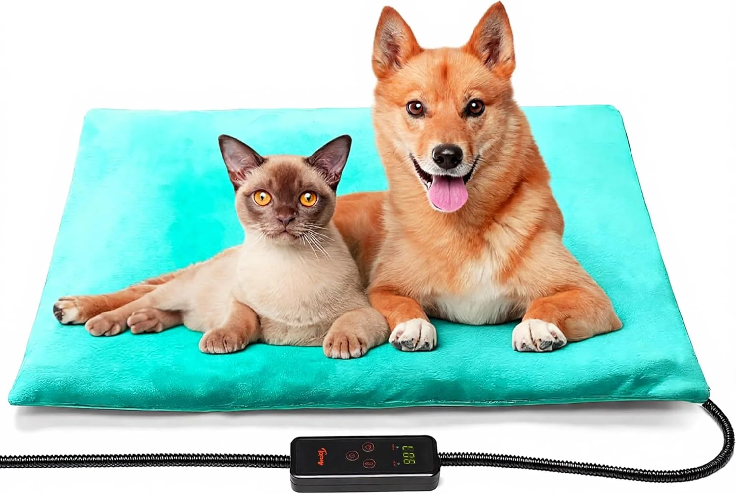 Fine Crafted Toozey Large Pet Heating Pad 6 Adjustable Temperature Dog Cat Heating Pad with Timer Waterproof Heated Dog Bed with Chew Resistant Cord Indoor Electric Pet Heated Mat 35x24in Comfortable