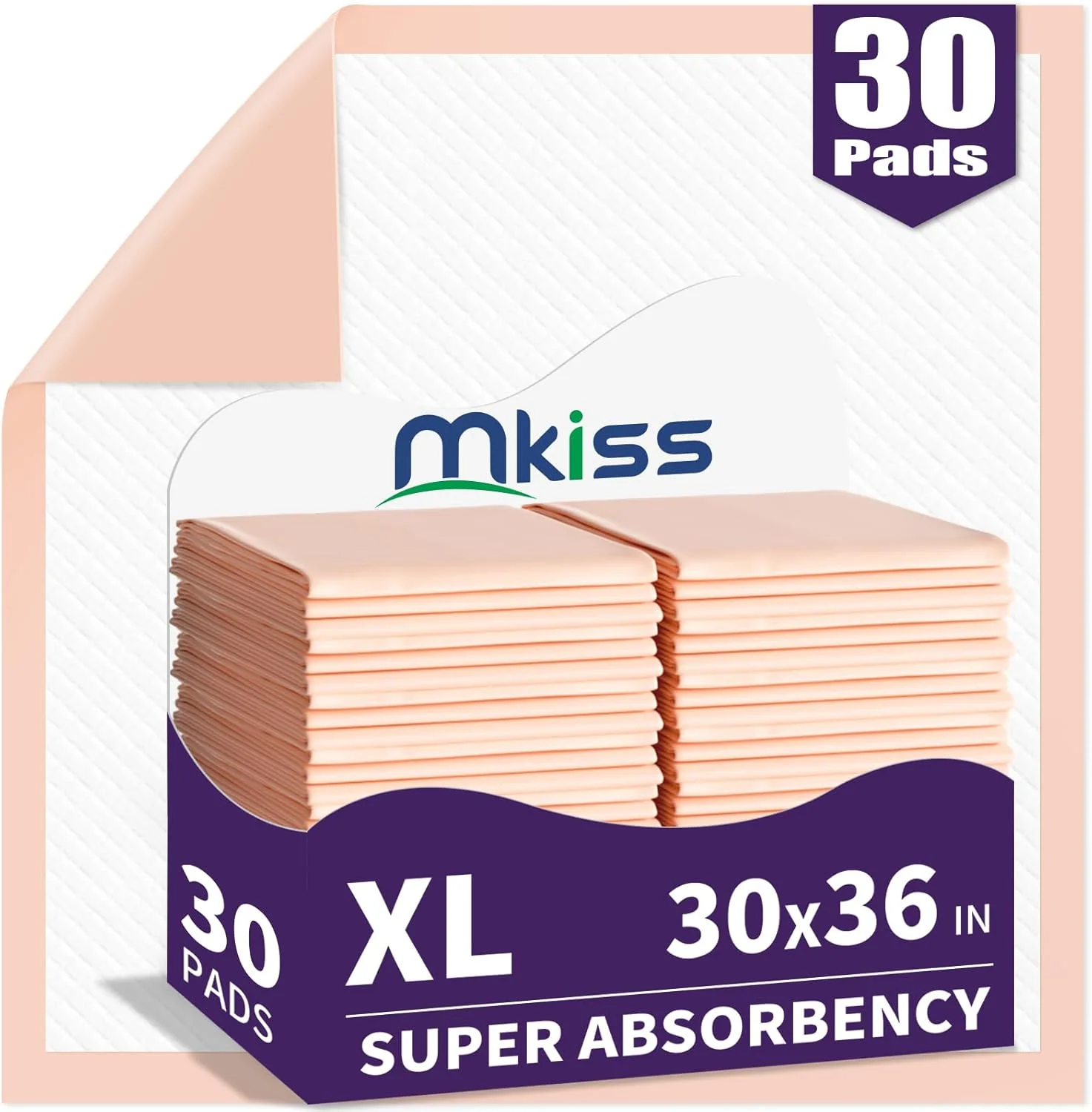 Traditional MKISS Bed Pads Disposable 30 x 36 30 Count Heavy Duty Absorbent Adults Incontinence Underpad XL Chuck Pads Leakproof Extra Large Puppy Training Pee Pad Waterproof Baby Changing Pad Healthy