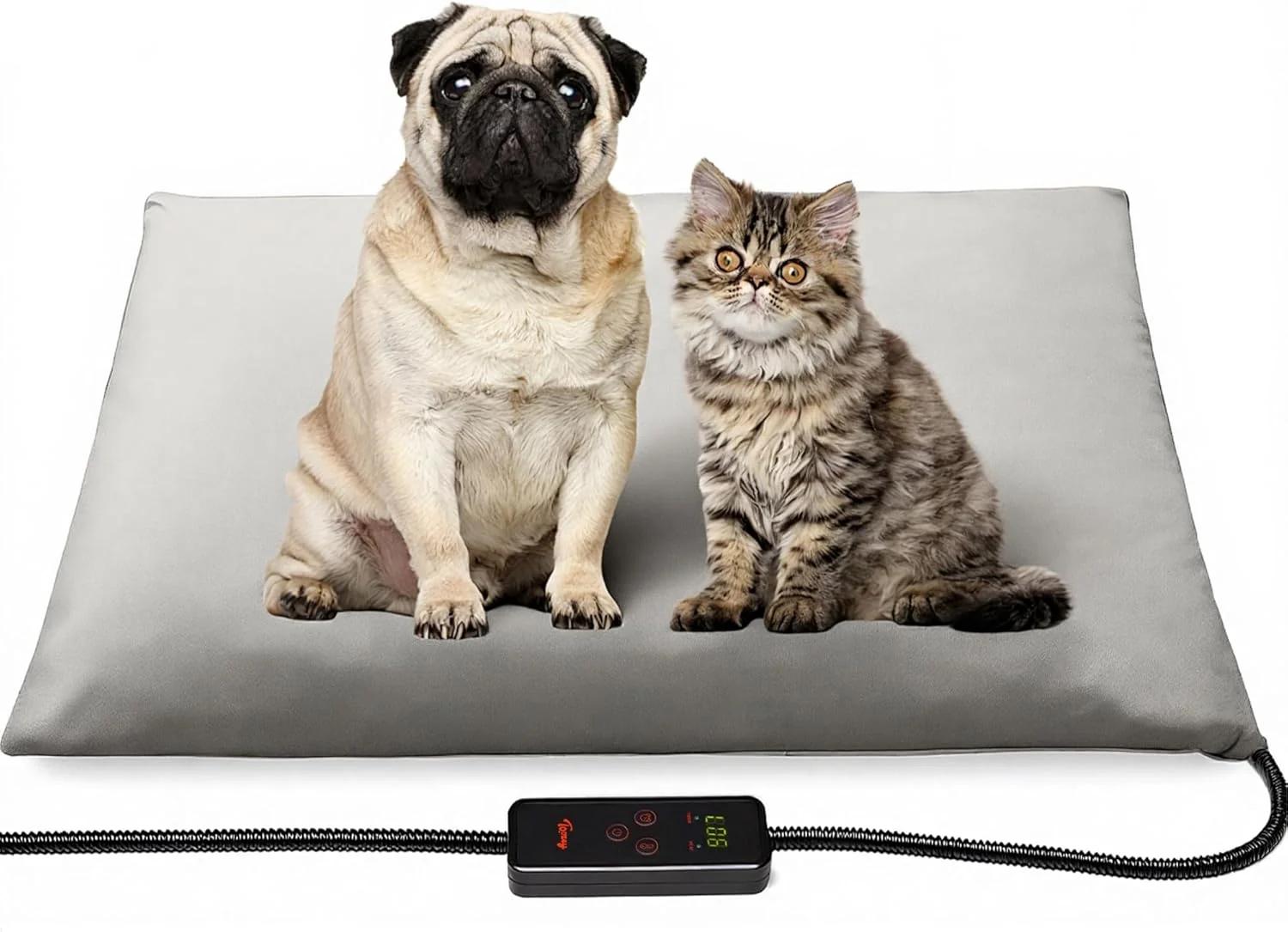 Quality Toozey Medium Pet Heating Pad 28x20 in 6 Temp Settings Timer Waterproof Chew-Resistant Cord for Dogs and Cats Unique