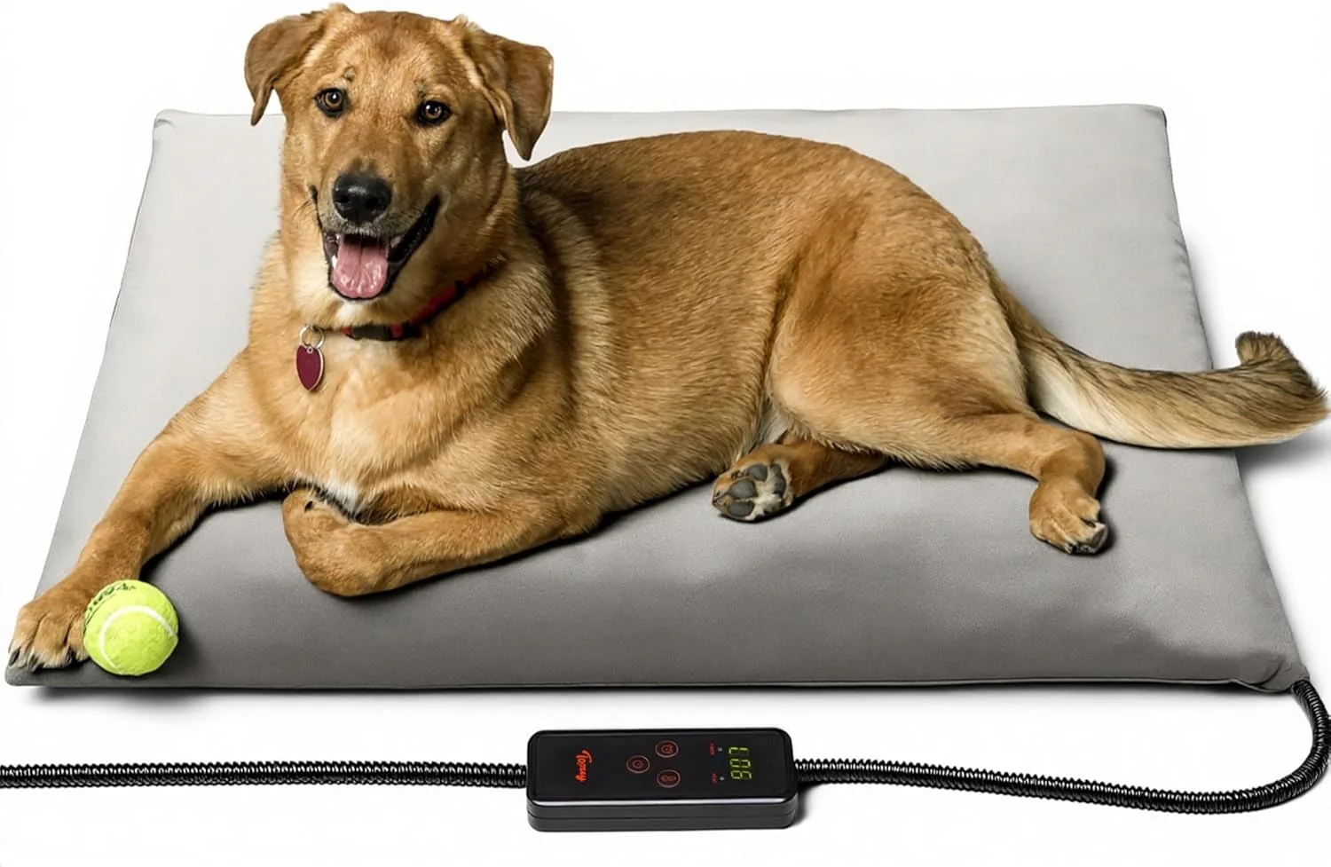 Fashionable Toozey XL Pet Heating Pad Waterproof Chew Resistant 6 Temp Settings with Timer 47x28 in for Dogs Cats Recyclable