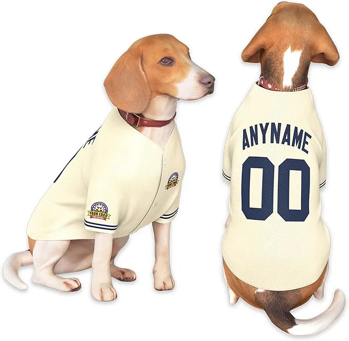 Green Custom Dog Baseball Jersey Exclusive