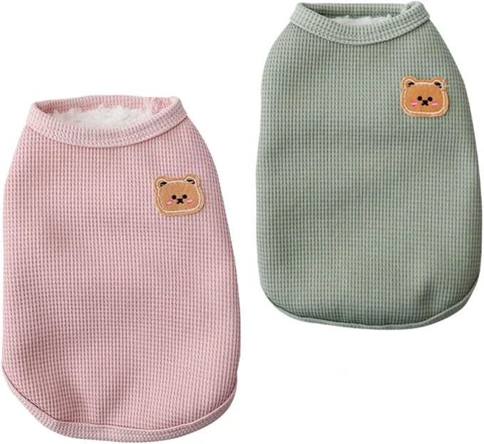 Elegant Fleece Cotton Dog Winter Warm Soft Lightweight Breathable Pet T-Shirts Top-Quality