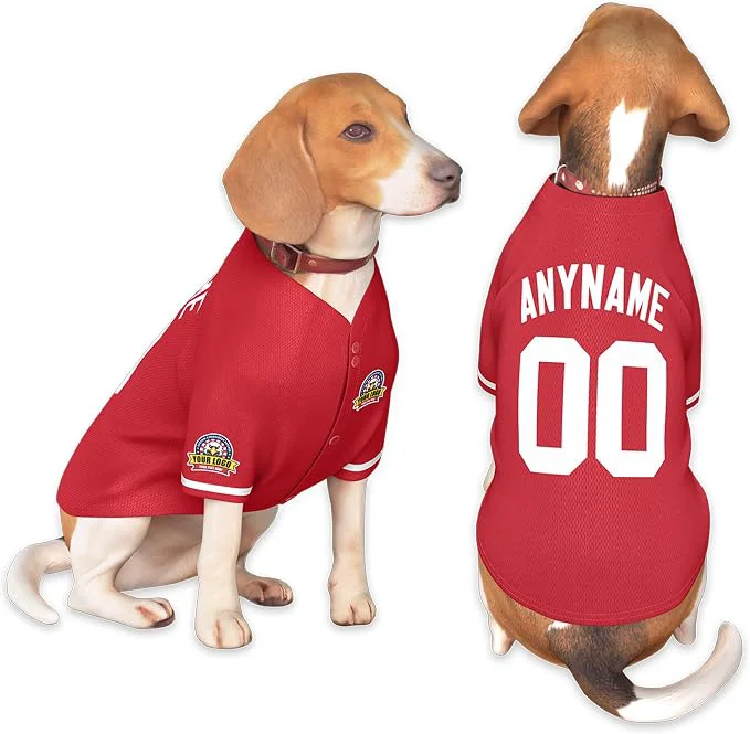 Practical Custom Dog Baseball Jersey Original Design