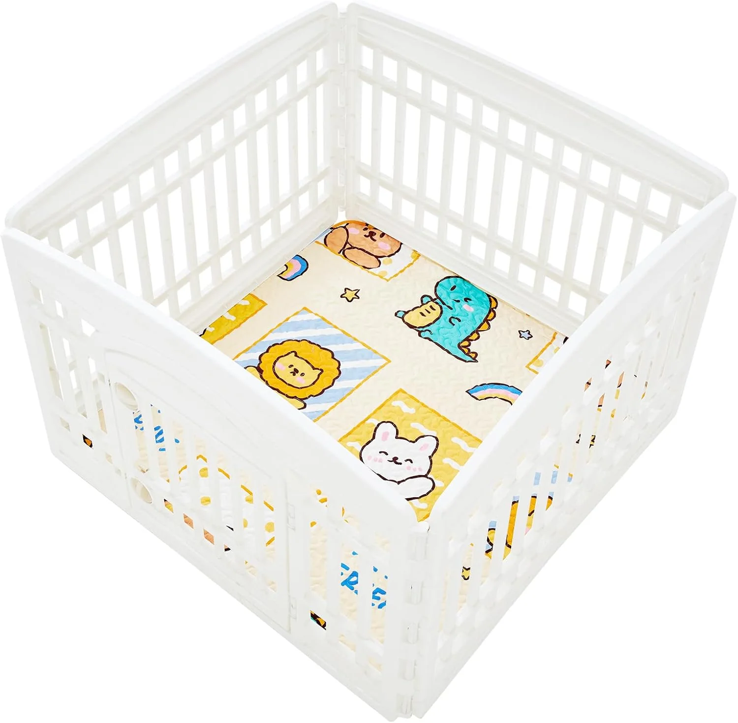 Versatile PJYuCien Washable Dog Playpen Mat 36 x 36 Leak-Proof Reusable Puppy Pee Pads Non-Slip Pee Mat for Whelping Pads Crate Potty Training Puppy Playpen Note Mat Only Playpen Not Included Natural