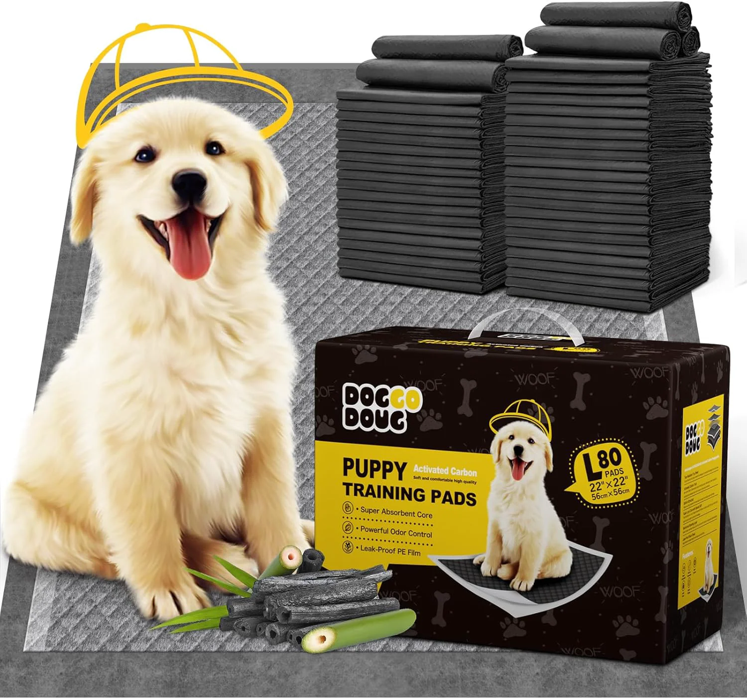 Trusted Charcoal Puppy Pads 80 Counts. Everyday comfort that fits naturally into your space. Genuine
