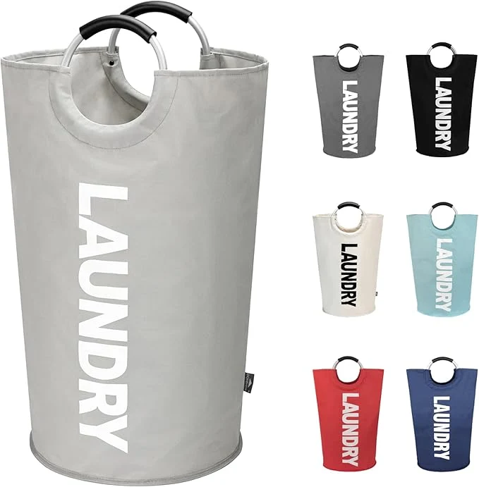Outstanding DOKEHOM 90L Large Laundry Basket Collapsible Laundry Bag standing Tall Clothes Hamper Foldable Washing Bin Grey About ThisOverview Original
